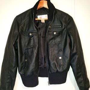 Faux leather jacket